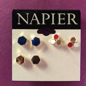 Napier 3 pairs earrings